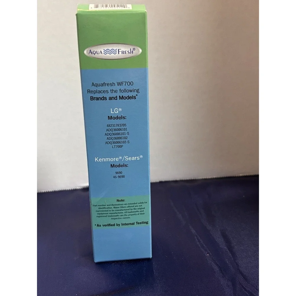 AquaFresh WF700 Refrigerator Water Filter 200 Gal for LG/Kenmore 9690[B]